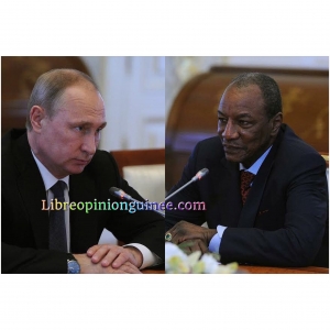 Vladimir Poutine et Alpha Conde