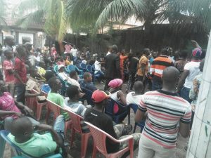 Mouctar Diallo en meeting à Bambeto
