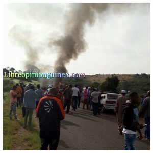 Accident de circulation à Dalaba Guinee