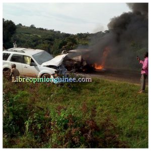 Accident de circulation à Dalaba Guinee