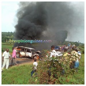 Accident de circulation à Dalaba Guinee