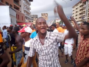 Meeting de NFD à Bambeto avec les jeunes de l'axe