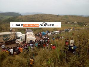 Route Conakry Kindia Bloquée à Labota