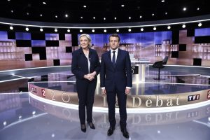 Débat présidentielle 2017 Macron et Marine Le Pen