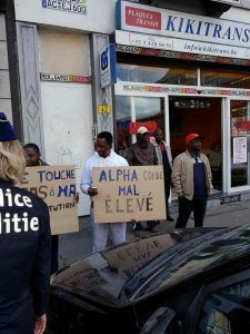 Manifestations contre Alpha Condé à Bruxelles