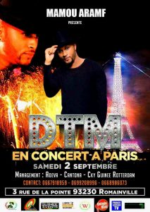 L'artiste DTM en concert à Paris