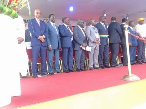 Cellou Dalein, Sidya Touré, Soumaila Cisse et Alhassane Ouattara à Abidjan au congrès du RDR