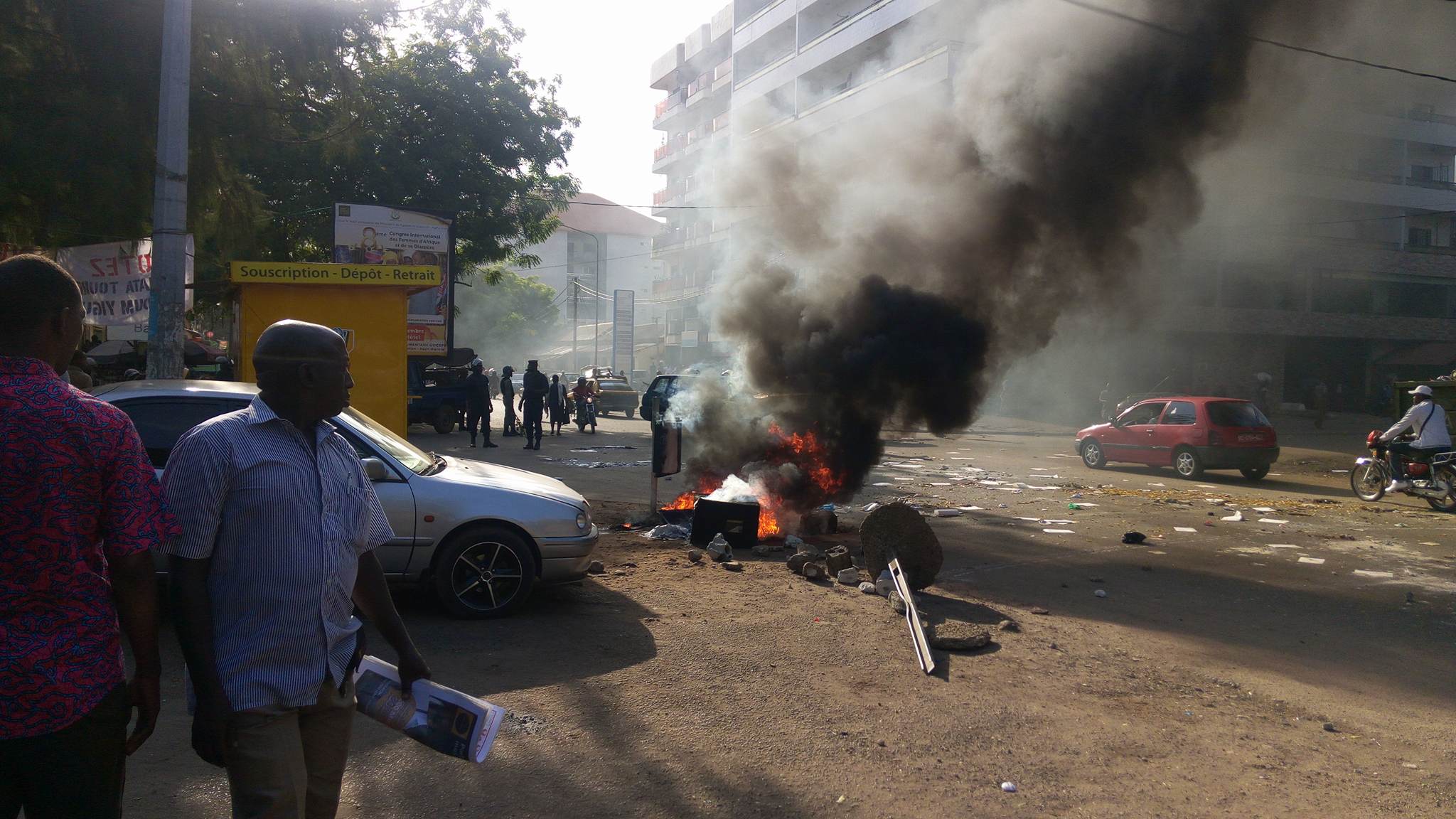 Grève et manifestations en guinée kaloum