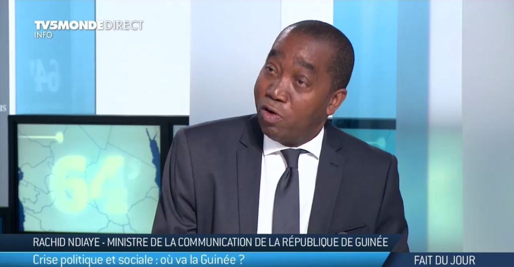 Rachid n’diaye ministre de communication sur TV5