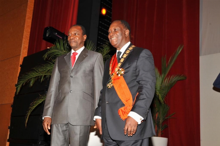 Alhassane Ouattara et Alpha Condé