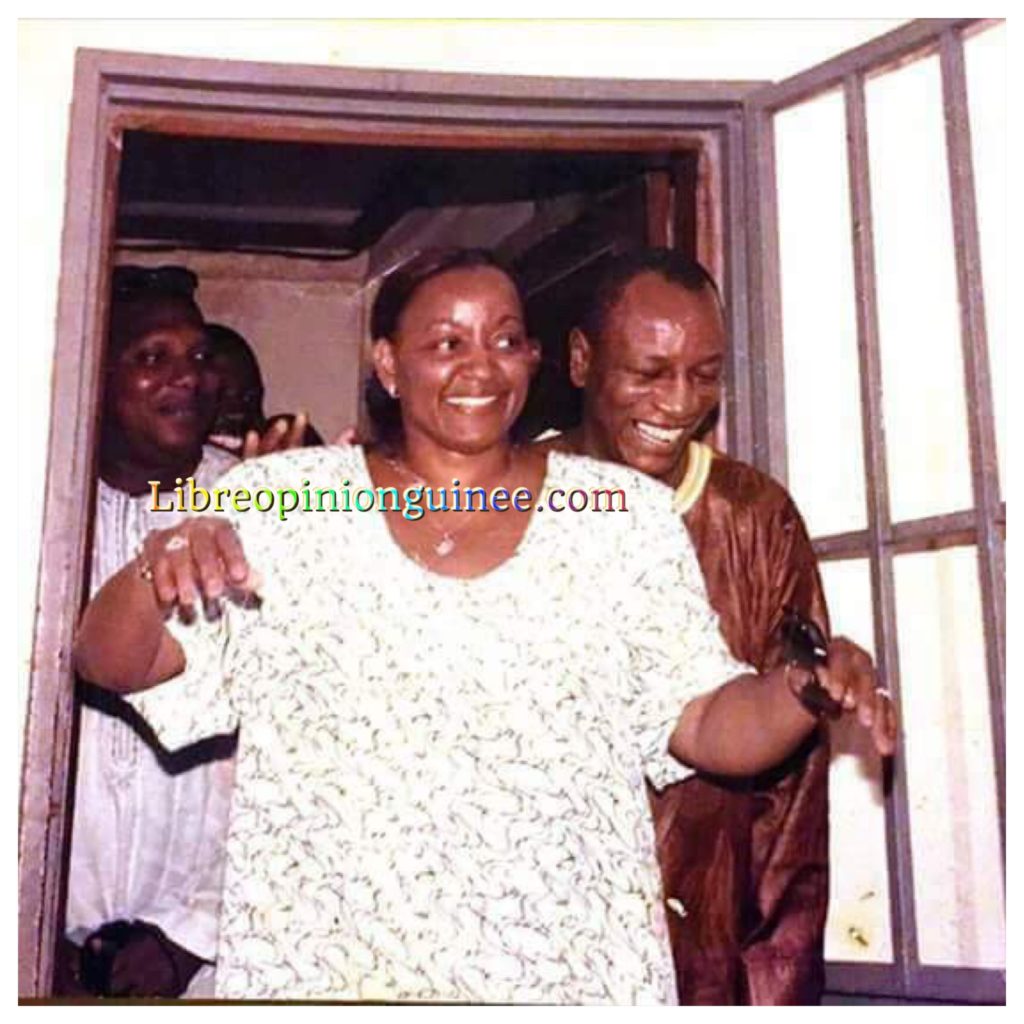 Alpha Condé et dame Mama Kanny Diallo