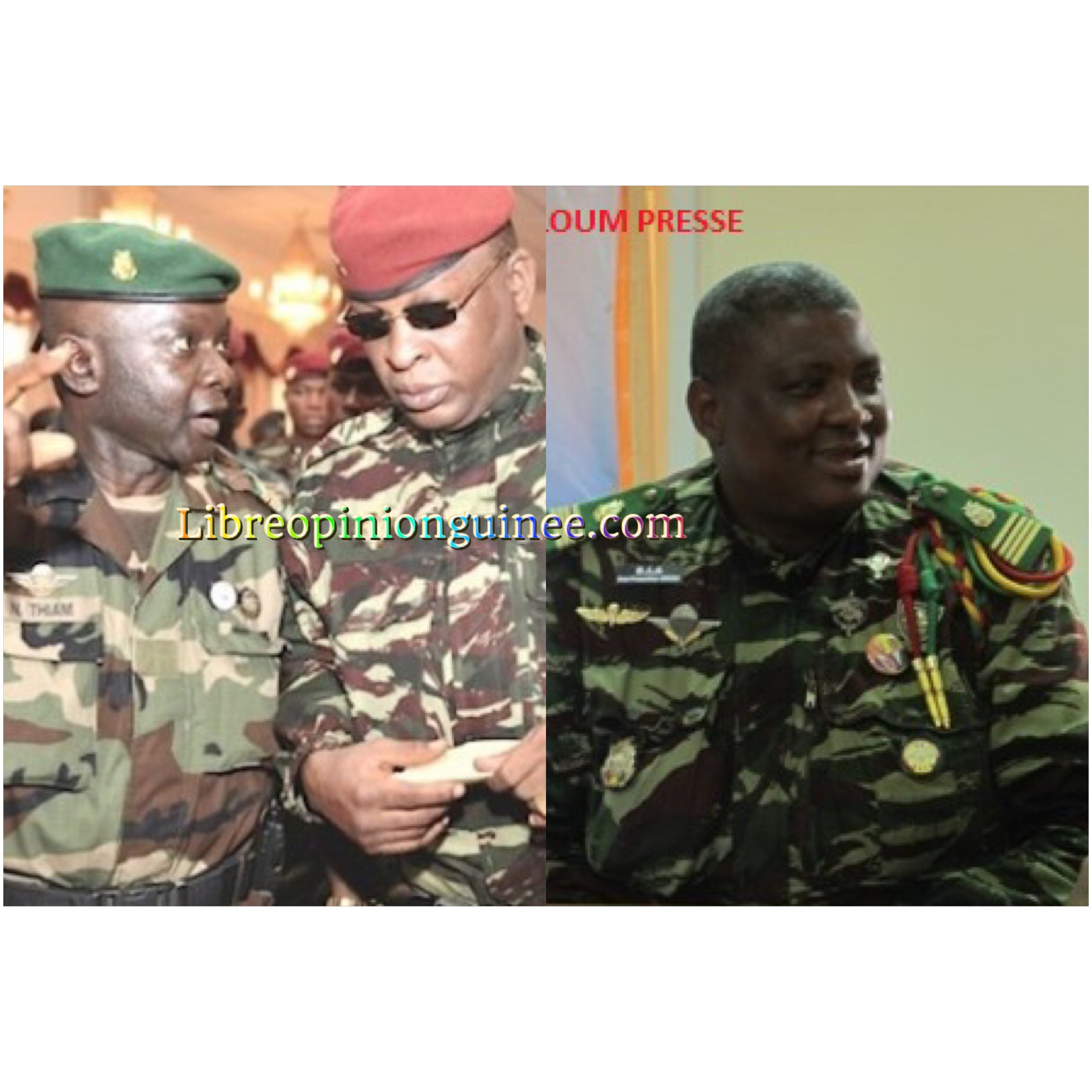 Le général Nouhou Thiam et le commandant Sekou Resco Camara