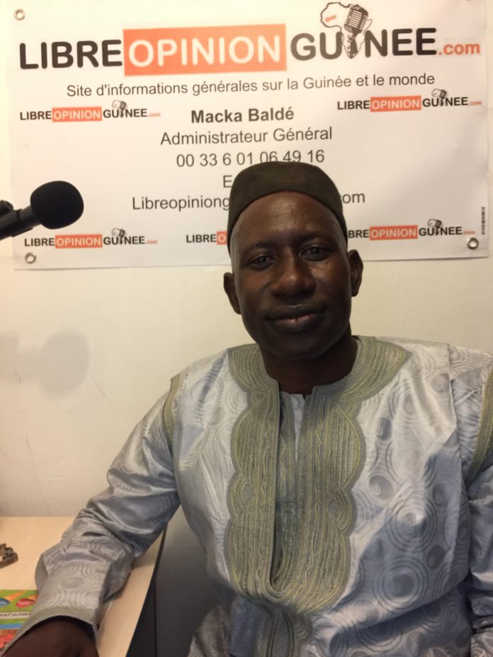 Alhouseini Makanera Kaké ancien ministre et porte parole de l’opposition républicaine au siège de libreopinionguinee à paris