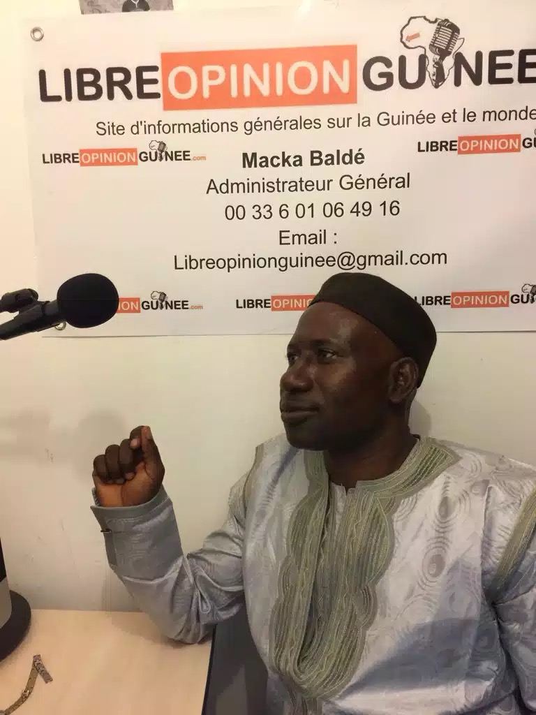 Alhouseini Makanera Kaké ancien ministre et porte parole de l’opposition républicaine au siège de libreopinionguinee à paris