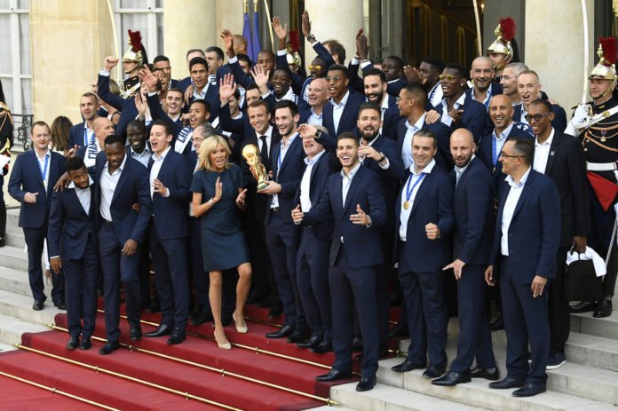 L’équipe de France à l’Élysée