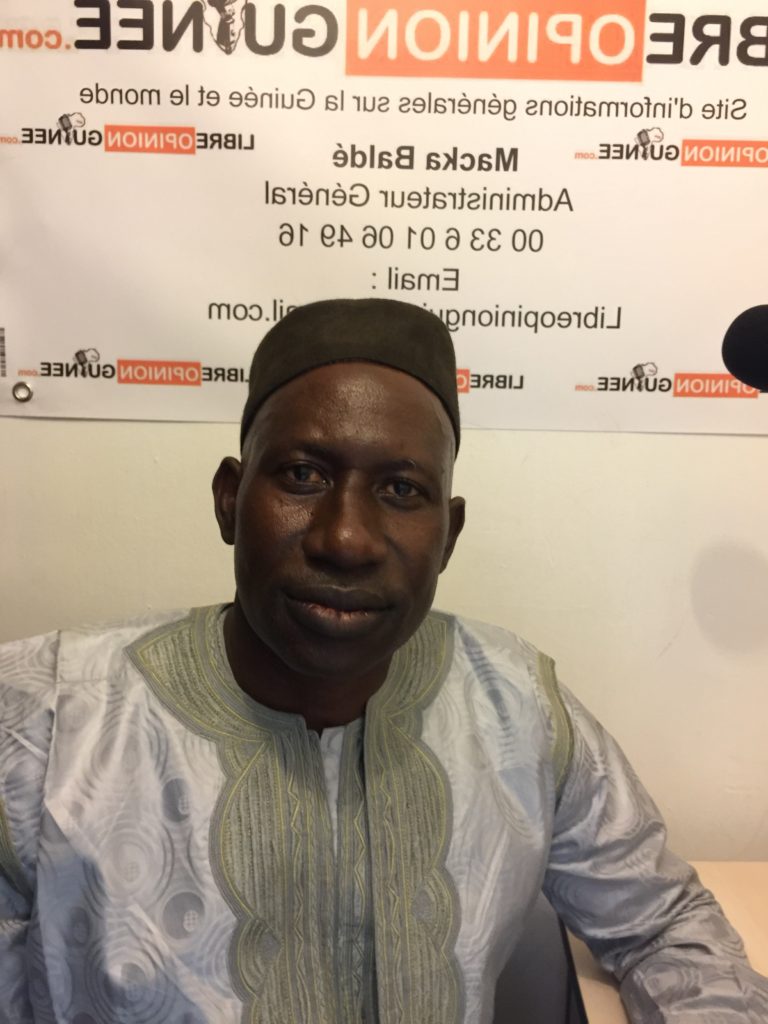 Alhouseini Makanera Kaké ancien ministre et porte parole de l’opposition républicaine au siège de libreopinionguinee à paris