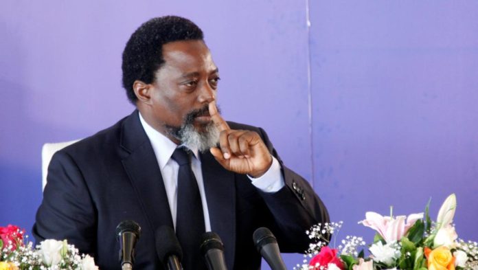 Le président congolais, Joseph Kabila, lors du conférence de presse, le 26 janvier 2018, à Kinshasa. © REUTERS/Kenny Katombe Le président congolais, Joseph Kabila, lors du conférence de presse, le 26 janvier 2018, à Kinshasa. © REUTERS/Kenny Katombe