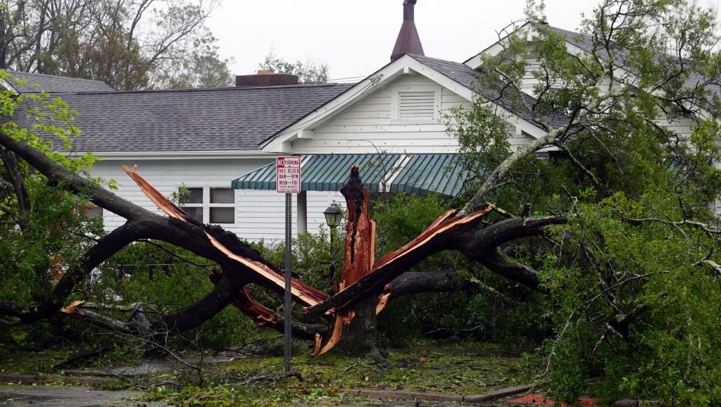 Wilmington en Caroline du Nord, le 14 septembre 2018 après le passage de l'ouragan Florence.