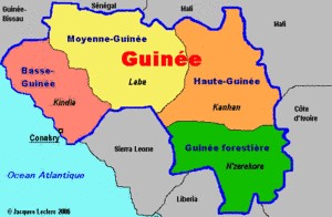 Guinée Conakry carte