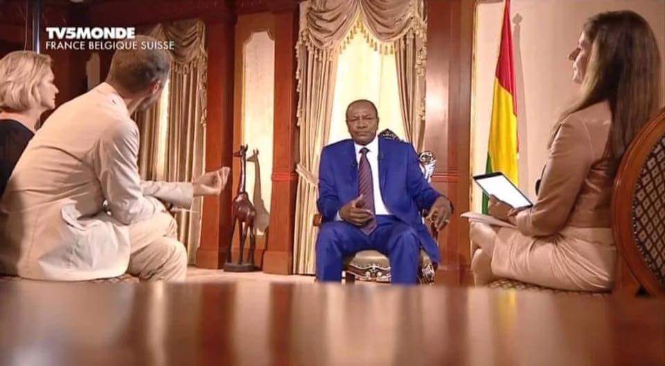 L’émission ‘’Internationales’’ (diffusée sur RFI, TV5 Monde et dans le Journal ‘’le monde’’) a donné la parole au président guinéen, le professeur Alpha Condé