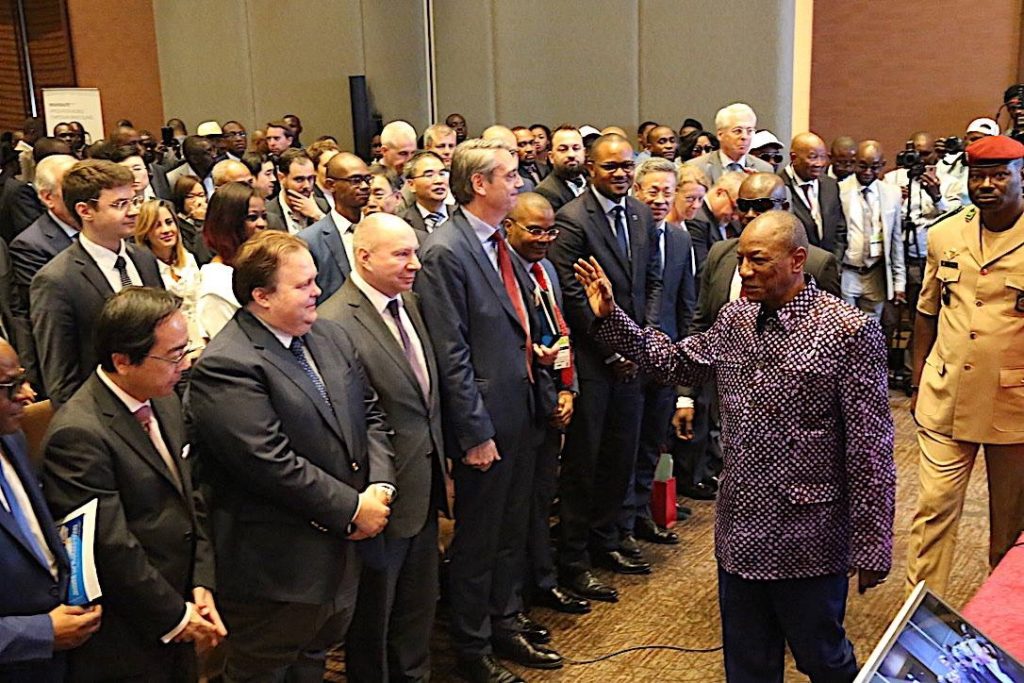 Le président Alpha Condé au symposium mines Guinée Le président Alpha Condé au symposium mines Guinée