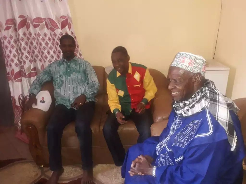 Le Khalife du Foutah Elhadj Bano, Mouctar Diallo et Sanoussy Bantama Sow à Pita