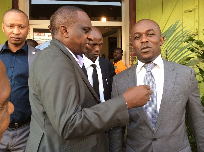 Antonio Souaré et Amadou Diaby de la fédération guinéenne de football