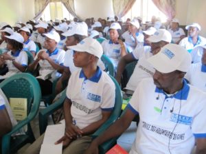 Les volontaires de l'ANVJ en formation à Mamou