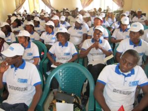 Les volontaires de l'ANVJ en formation à Mamou