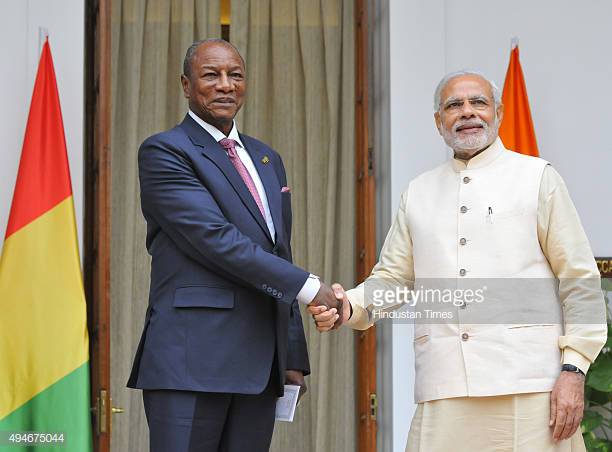 Coopération Inde-Guinée : Le président indien Ram Nath Kovind et le président Guinéen Alpha Condé