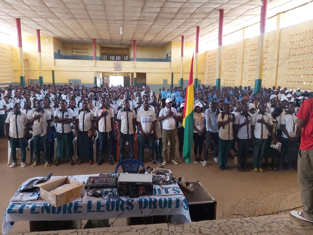MJEJ-ANVJ-Caravane nationale citoyenne de la Jeunesse : grande mobilisation à N’zérékoré