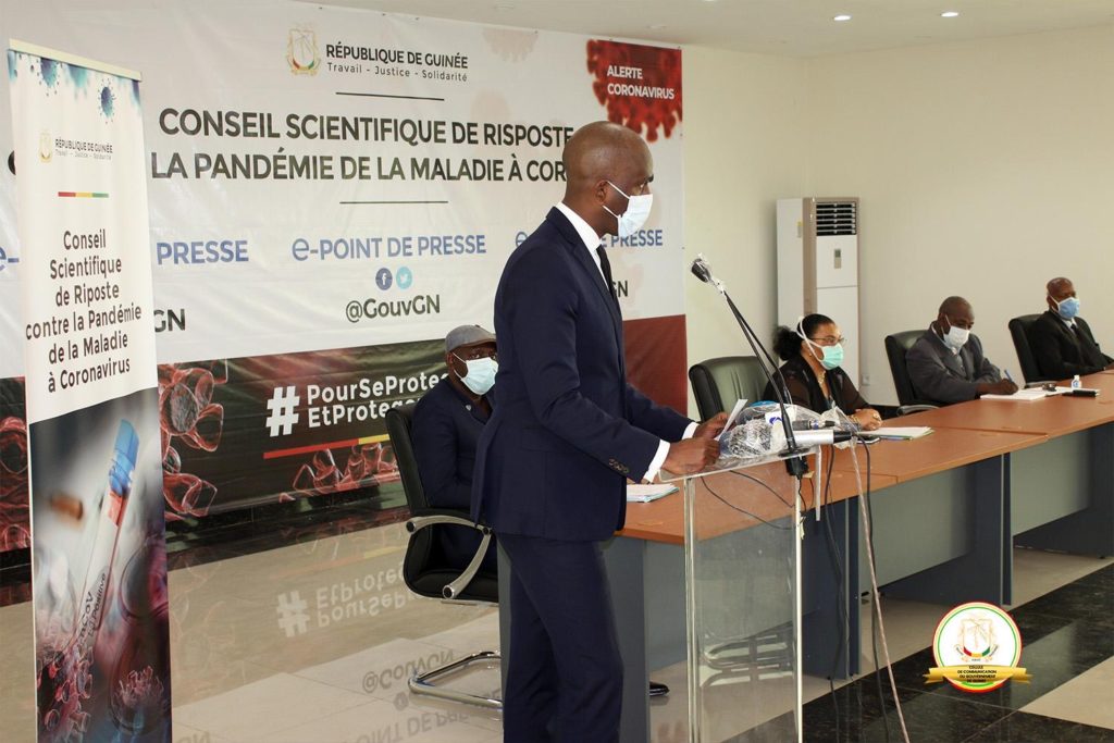 DISCOURS DU MINISTRE DE L’ENSEIGNEMENT SUPERIEUR ET DE LA RECHERCHE SCIENTIFIQUE A L’OCCASION DU POINT DE PRESSE DU CONSEIL SCIENTIFIQUE DE RIPOSTE CONTRE LA PANDEMIE CORONAVIRUS