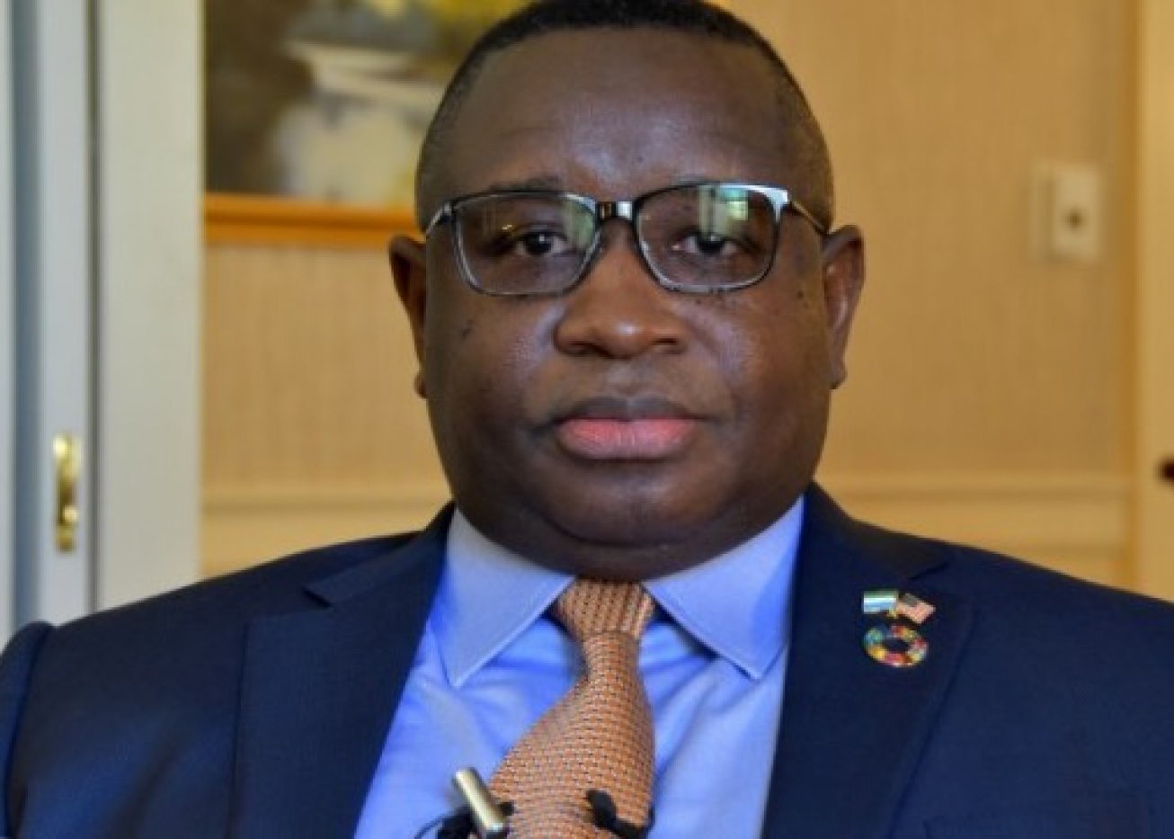 Julius Maada Bio, président de la Sierra Leone.