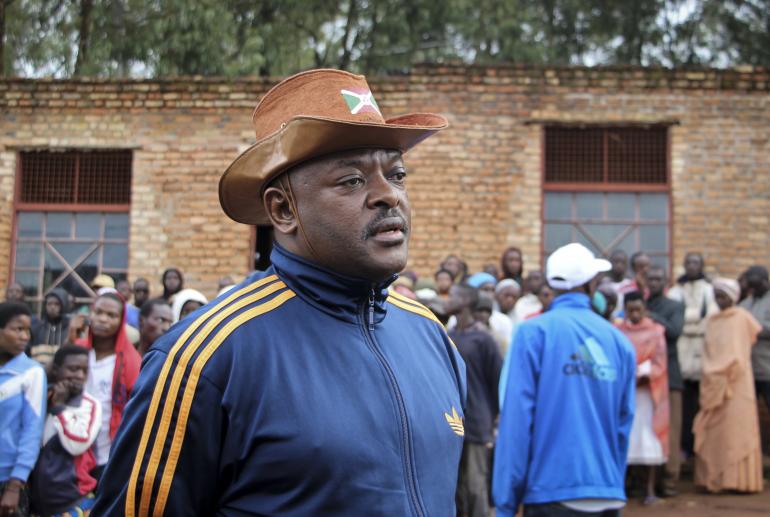 Le président du Burundi Pierre Nkurunziza,