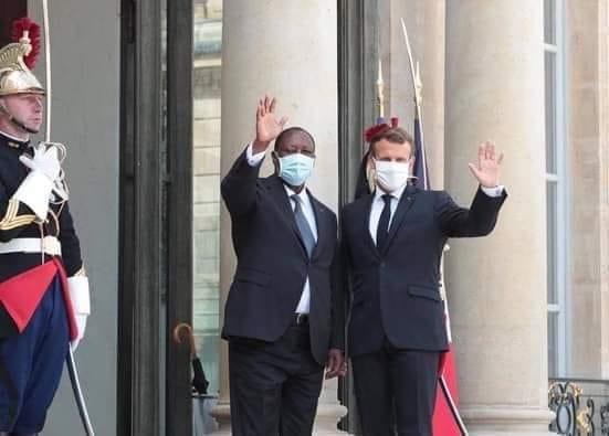 Alassane Ouatara reçu par Emmanuel Macron à l’Élysée