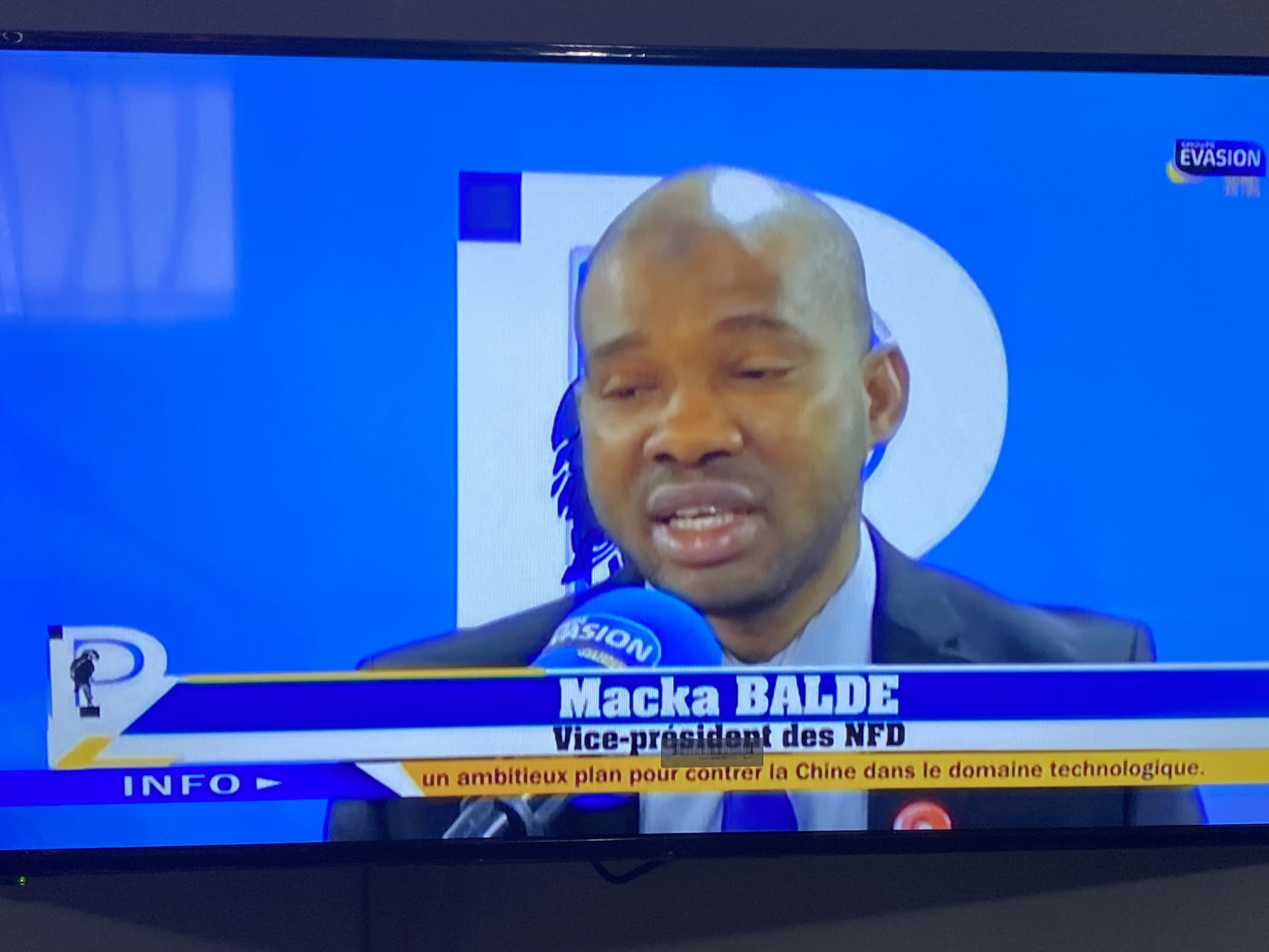 Macka Balde vice-président des NFD et DGA ANVJ SUR EVASION TV