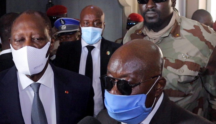 Alassane Ouatara, nana Akufu Ado et Colonel Mamadi Doumbouya