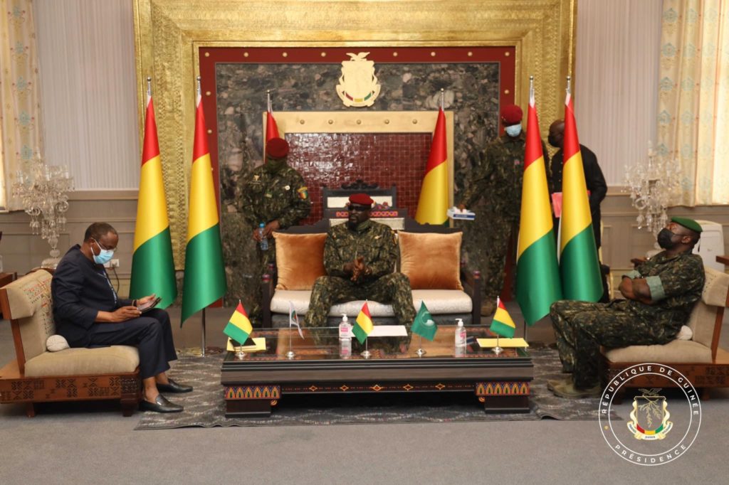 Audience: les vœux du gouvernement au président de la transition, Colonel Mamadi Doumbouya