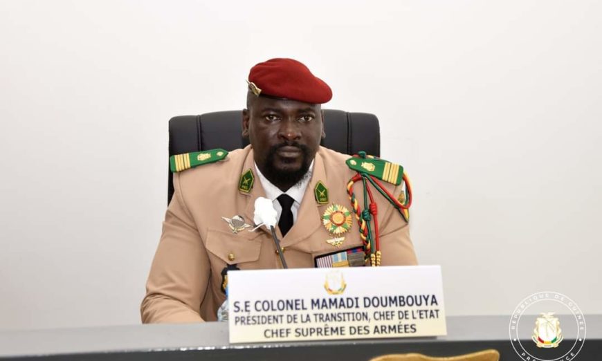 Colonel Mamadi Doumbouya président du CNRD et de la transition
