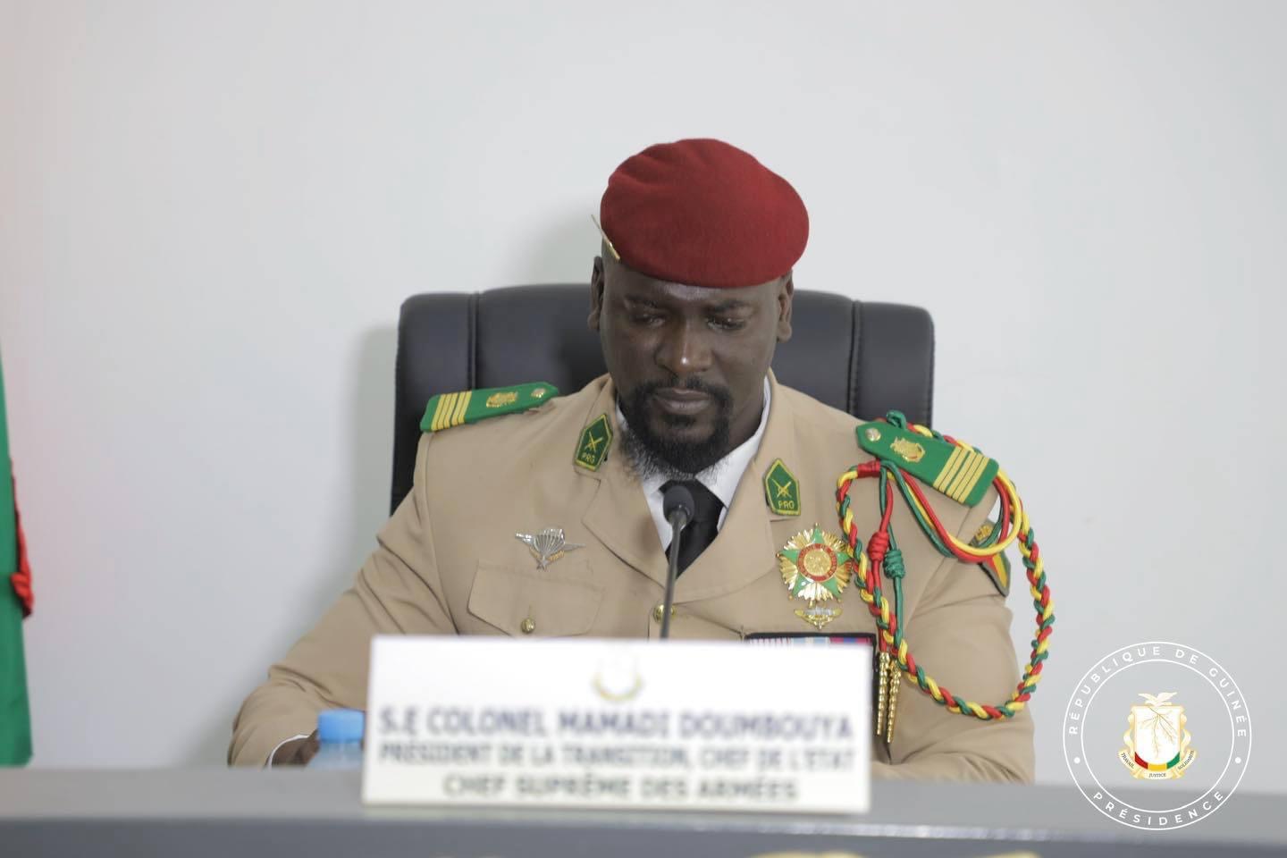 Colonel Mamadi Doumbouya président du CNRD et de la transition