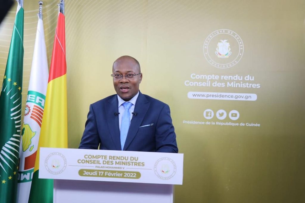 Guinée : Compte rendu du conseil des ministres du jeudi 17 février 2022