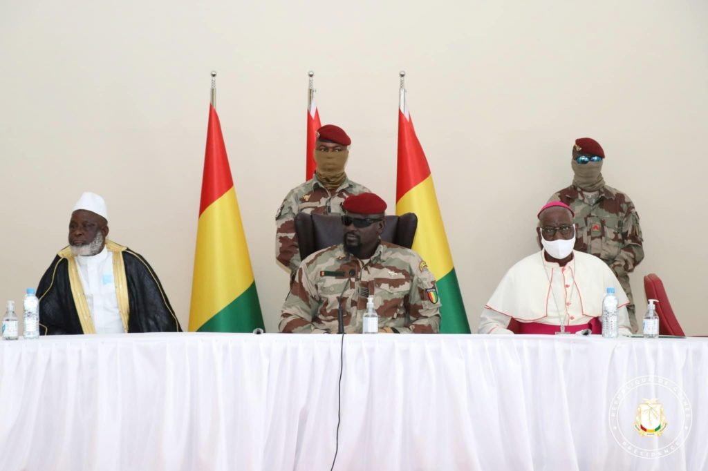 Guinée: les membres du comité national des assises, reçus par le Colonel Mamadi Doumbouya