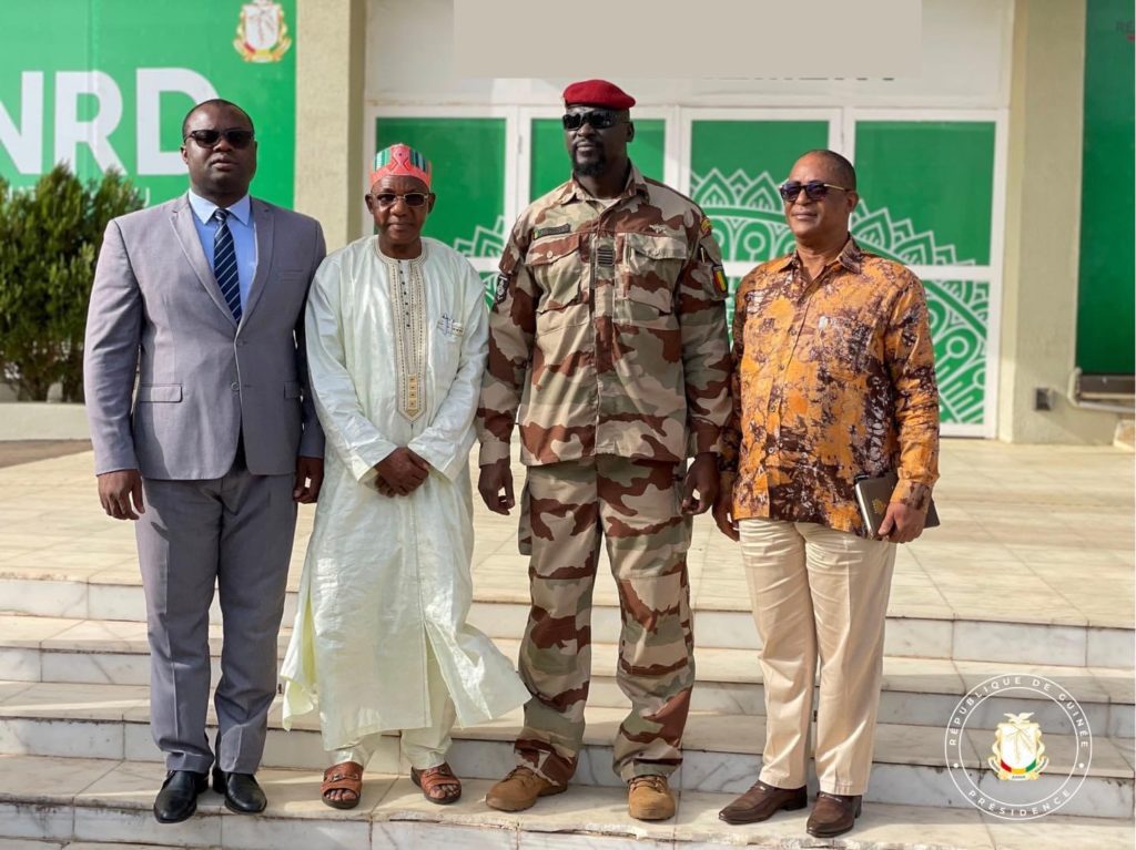 Chambre de commerce: le Colonel Mamadi Doumbouya rencontre le nouveau bureau