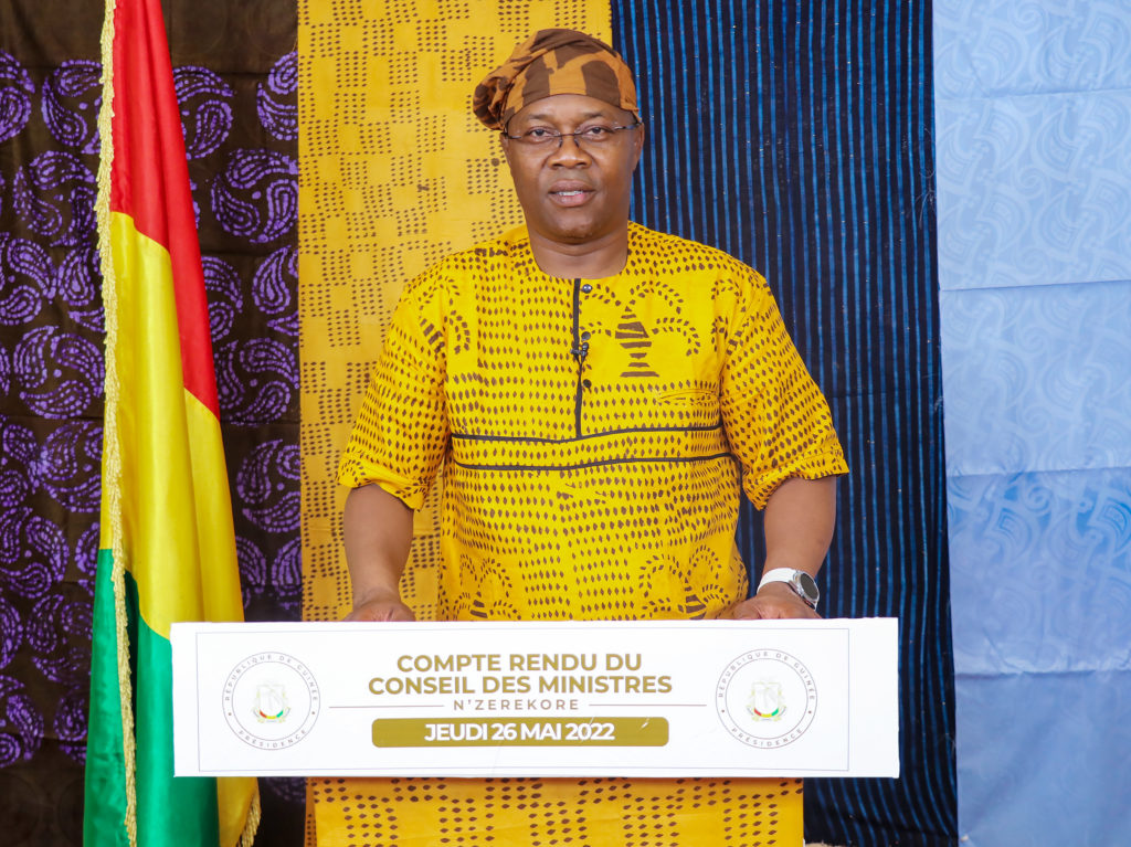 GUINÉE: COMPTE RENDU DU CONSEIL DES MINISTRES DU JEUDI 26 MAI 2022