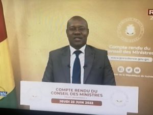 Ousmane Gaoual Diallo, ministre porte parole du gouvernement de transition