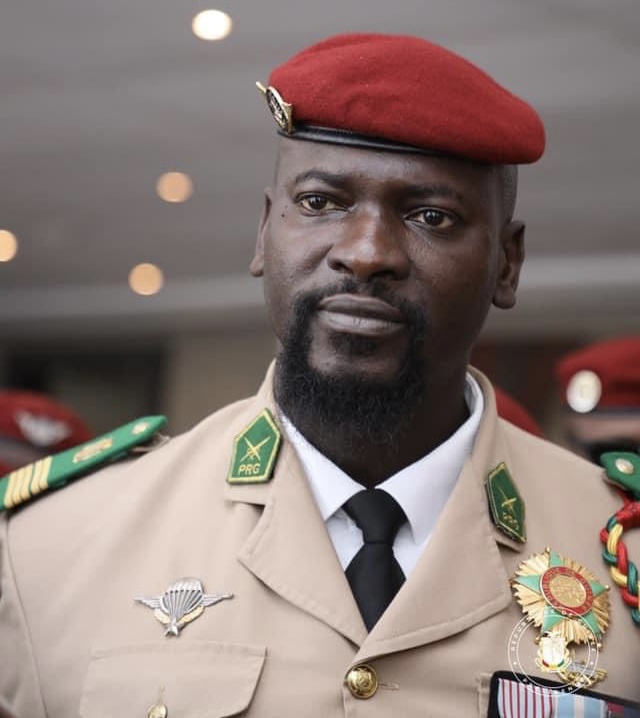 Colonel Mamadi Doumbouya, président du CNRD et de la Transition guinéenne