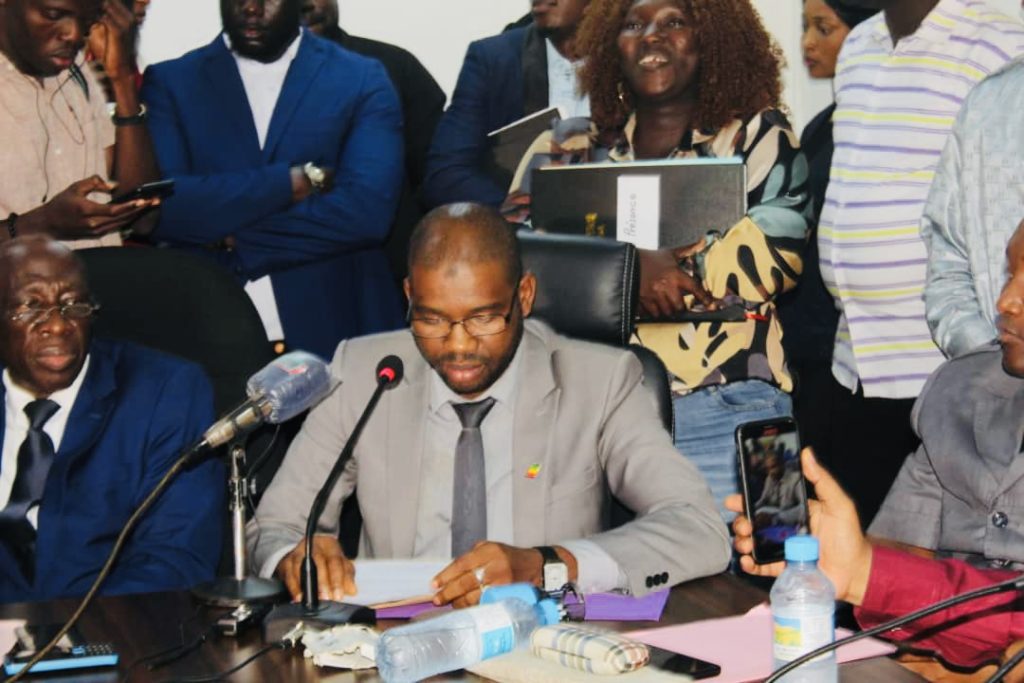Macka Balde, Directeur général de l’agence nationale du volontariat jeunesse ANVJ à la passation de service