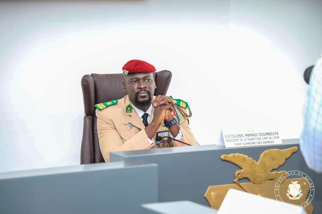 Le Colonel MAMADI Doumbouya en conseil des ministres