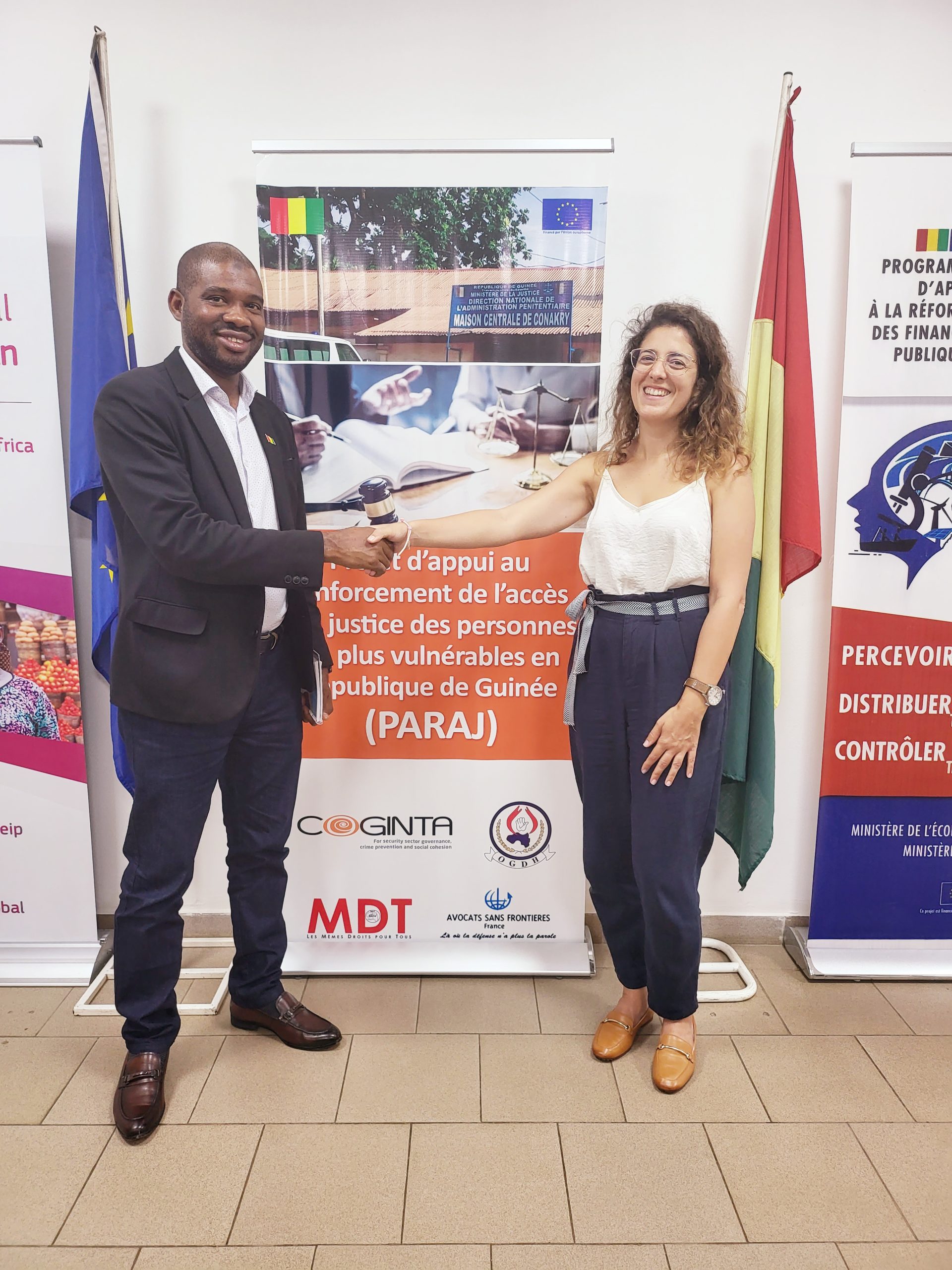 Le Directeur Général de l'Agence Nationale du Volontariat Jeunesse ANVJ Macka Baldé reçu au siège de l'Union européenne en Guinée