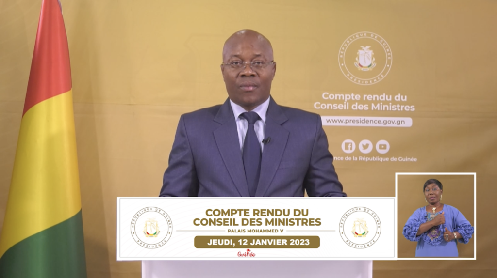 Guinée: compte rendu du conseil des ministres de ce jeudi 23 février 2023